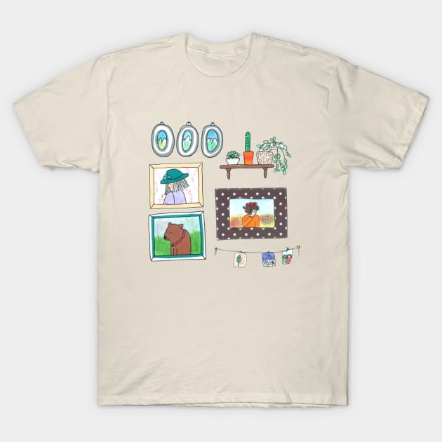 Wall Decorations T-Shirt by DoodlesAndStuff